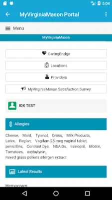 Virginia Mason Medical Center android App screenshot 1